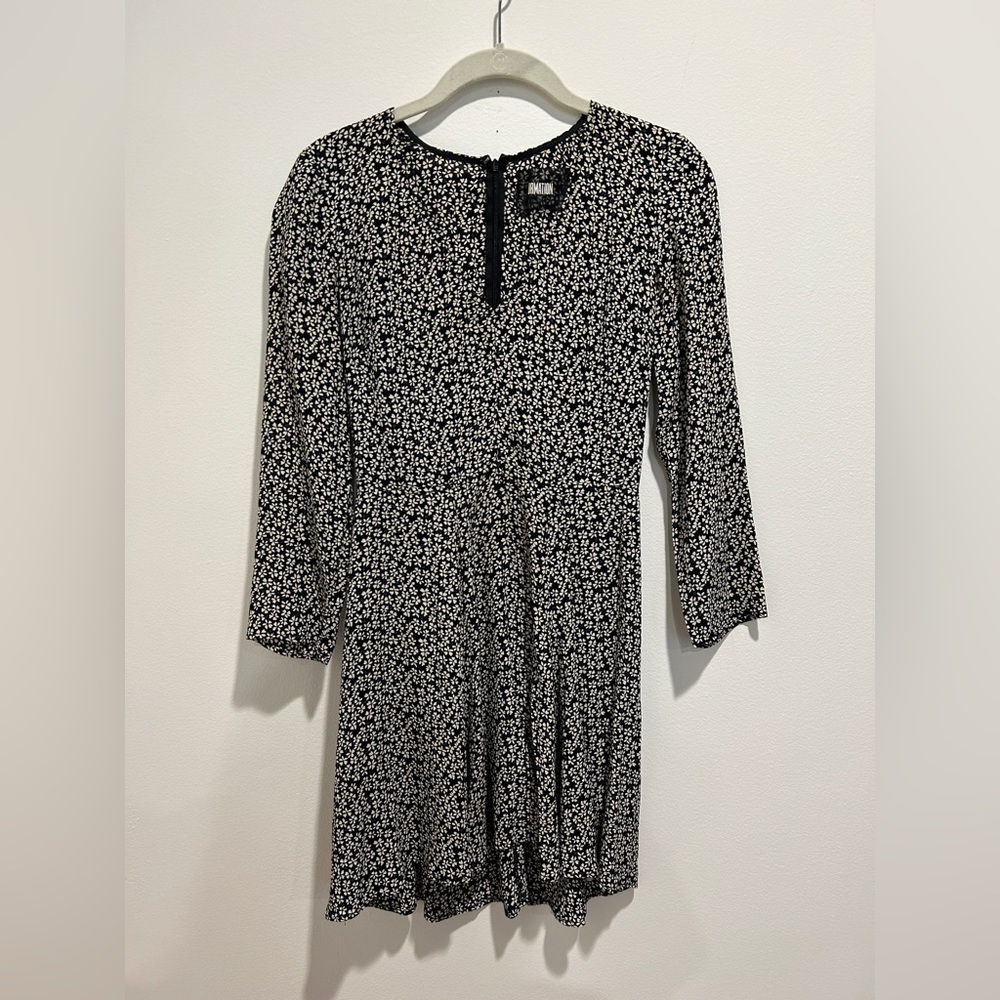 Reformation Black and White Dress